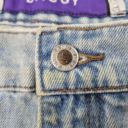 【中古品】【メンズ】 LEVI'S リーバイス SILVER TAB シルバータブ 44570-0891 香港製 BAGGY DENIM PANTS バギー デニム パンツ ボトムス 157-261014-sm-12-izu サイズ：36×32 カラー：ライトブルー 万代Net店
