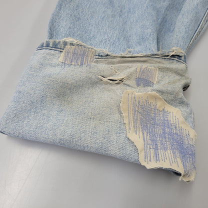 【中古品】【メンズ】 LEVI'S リーバイス SILVER TAB シルバータブ 44570-0891 香港製 BAGGY DENIM PANTS バギー デニム パンツ ボトムス 157-261014-sm-12-izu サイズ：36×32 カラー：ライトブルー 万代Net店