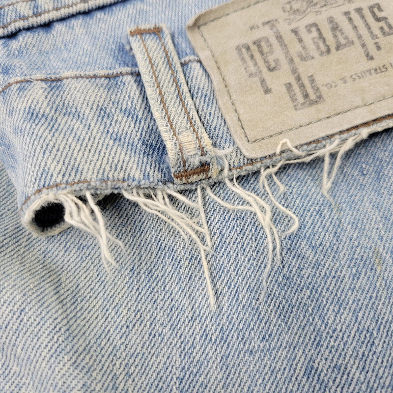 【中古品】【メンズ】 LEVI'S リーバイス SILVER TAB シルバータブ 44570-0891 香港製 BAGGY DENIM PANTS バギー デニム パンツ ボトムス 157-261014-sm-12-izu サイズ：36×32 カラー：ライトブルー 万代Net店