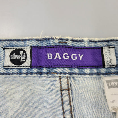 【中古品】【メンズ】 LEVI'S リーバイス SILVER TAB シルバータブ 44570-0891 香港製 BAGGY DENIM PANTS バギー デニム パンツ ボトムス 157-261014-sm-12-izu サイズ：36×32 カラー：ライトブルー 万代Net店
