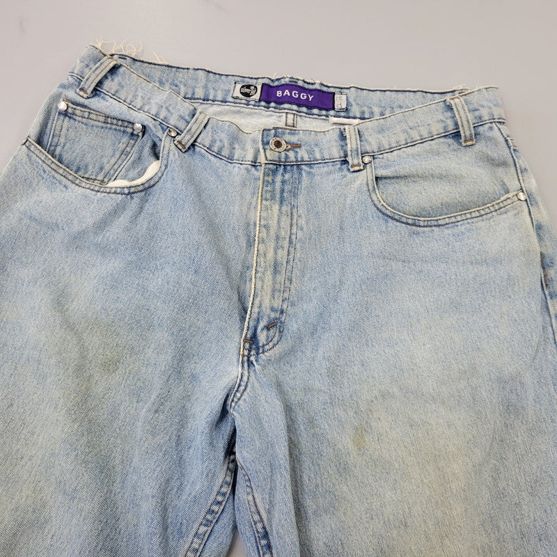 【中古品】【メンズ】 LEVI'S リーバイス SILVER TAB シルバータブ 44570-0891 香港製 BAGGY DENIM PANTS バギー デニム パンツ ボトムス 157-261014-sm-12-izu サイズ：36×32 カラー：ライトブルー 万代Net店