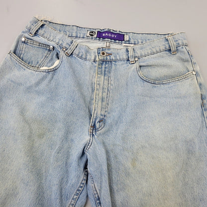 【中古品】【メンズ】 LEVI'S リーバイス SILVER TAB シルバータブ 44570-0891 香港製 BAGGY DENIM PANTS バギー デニム パンツ ボトムス 157-261014-sm-12-izu サイズ：36×32 カラー：ライトブルー 万代Net店