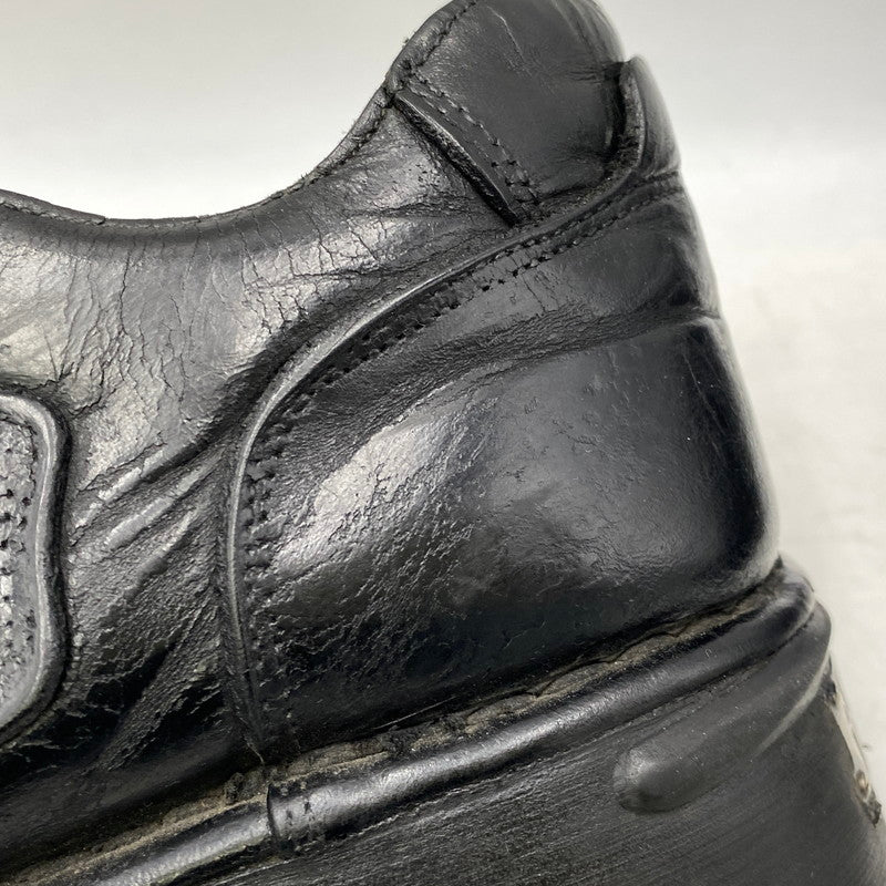 【現状渡し品】【メンズ】 NEW ROCK ニューロック 90-00S LEATHER LOW CUT BOOTS レザー ロー カット ブーツ シューズ 靴 164-261015-cs-13-izu サイズ：45 カラー：ブラック 万代Net店
