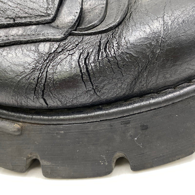 【現状渡し品】【メンズ】 NEW ROCK ニューロック 90-00S LEATHER LOW CUT BOOTS レザー ロー カット ブーツ シューズ 靴 164-261015-cs-13-izu サイズ：45 カラー：ブラック 万代Net店