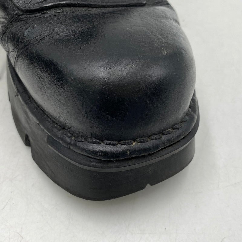 【現状渡し品】【メンズ】 NEW ROCK ニューロック 90-00S LEATHER LOW CUT BOOTS レザー ロー カット ブーツ シューズ 靴 164-261015-cs-13-izu サイズ：45 カラー：ブラック 万代Net店