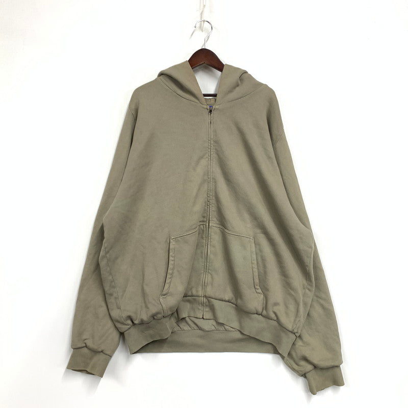 【中古品】【メンズ】 YEEZY GAP イージー ギャップ 537322-02-1 DOUBLEFACE WIDE SILHOUETTE ZIP UP SWEAT HOODIE ダブルフェイス ワイド シルエット ジップ アップ スウェット フーディー トップス 長袖 142-261015-ya-08-izu サイズ：XXL カラー：グレー系 万代Net店