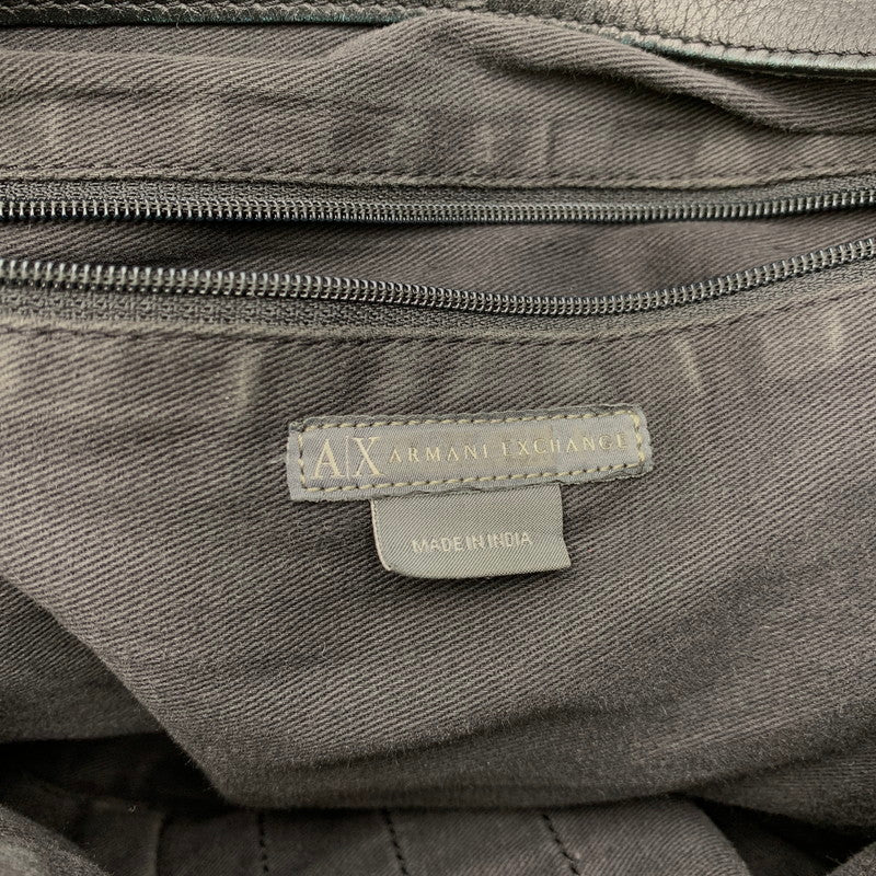 【現状渡し品】【メンズ】 ARMANI EXCHANGE アルマーニエクスチェンジ LEATHER SHOULDER BAG レザー ショルダー バッグ カバン 188-261020-yn-04-izu 万代Net店