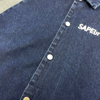 【中古品】【メンズ】 SAPEUR サプール 21AW DENIM COACH JACKET デニム コーチ ジャケット アウター 142-261015-cs-09-izu サイズ：XL カラー：インディゴ 万代Net店