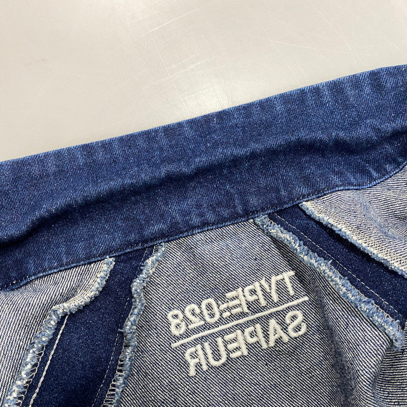 【中古品】【メンズ】 SAPEUR サプール 21AW DENIM COACH JACKET デニム コーチ ジャケット アウター 142-261015-cs-09-izu サイズ：XL カラー：インディゴ 万代Net店