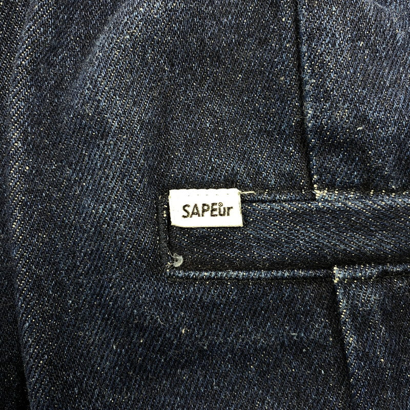 【中古品】【メンズ】 SAPEUR サプール DENIM TRACK PANTS デニム トラック パンツ ボトムス ズボン 153-261015-cs-03-izu サイズ：XXL カラー：インディゴ 万代Net店
