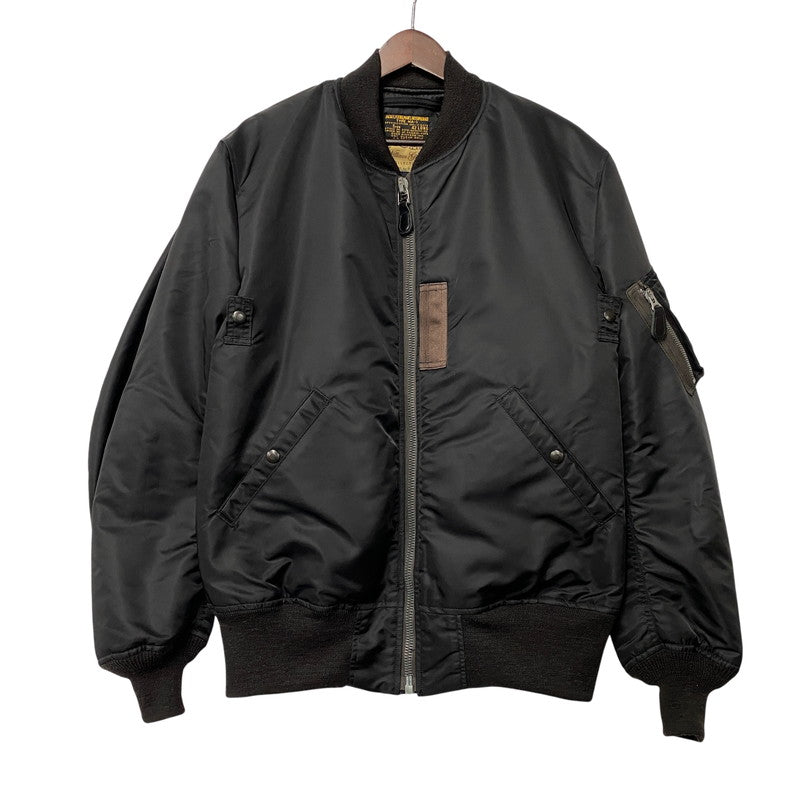 【中古品】【メンズ】 BUZZ RICKSON'S バズリクソンズ BR14965 WILLIAM GIBSON COLLECTION TYPE BLACK MA-1 SLENDER ウィリアム ギブソン コレクション タイプ ブラック スレンダー アウター 145-261015-cs-10-izu サイズ：42LONG カラー：ブラック 万代Net店