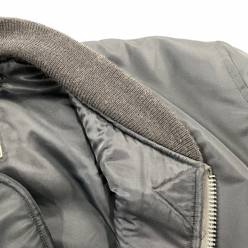 【中古品】【メンズ】 BUZZ RICKSON'S バズリクソンズ BR14965 WILLIAM GIBSON COLLECTION TYPE BLACK MA-1 SLENDER ウィリアム ギブソン コレクション タイプ ブラック スレンダー アウター 145-261015-cs-10-izu サイズ：42LONG カラー：ブラック 万代Net店