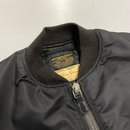 【中古品】【メンズ】 BUZZ RICKSON'S バズリクソンズ BR14965 WILLIAM GIBSON COLLECTION TYPE BLACK MA-1 SLENDER ウィリアム ギブソン コレクション タイプ ブラック スレンダー アウター 145-261015-cs-10-izu サイズ：42LONG カラー：ブラック 万代Net店