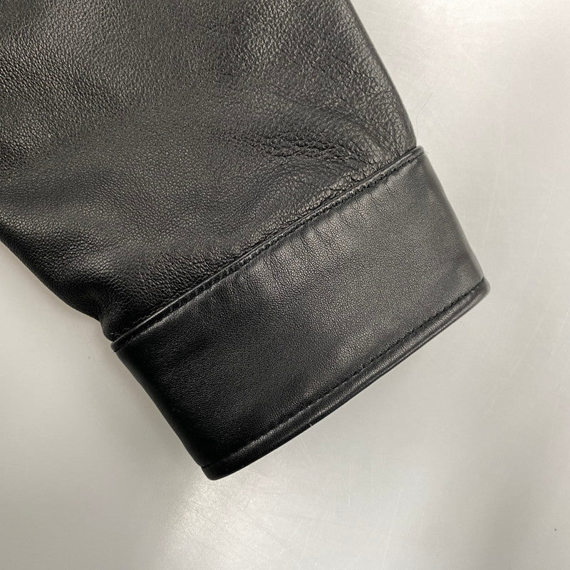【中古品】【メンズ】 AVIREX アヴィレックス 6121051 SHEEPSKIN LEATHER CPO SHIRT シープスキン レザー シーピーオー シャツ トップス 長袖 145-261015-cs-07-izu サイズ：XL カラー：ブラック 万代Net店