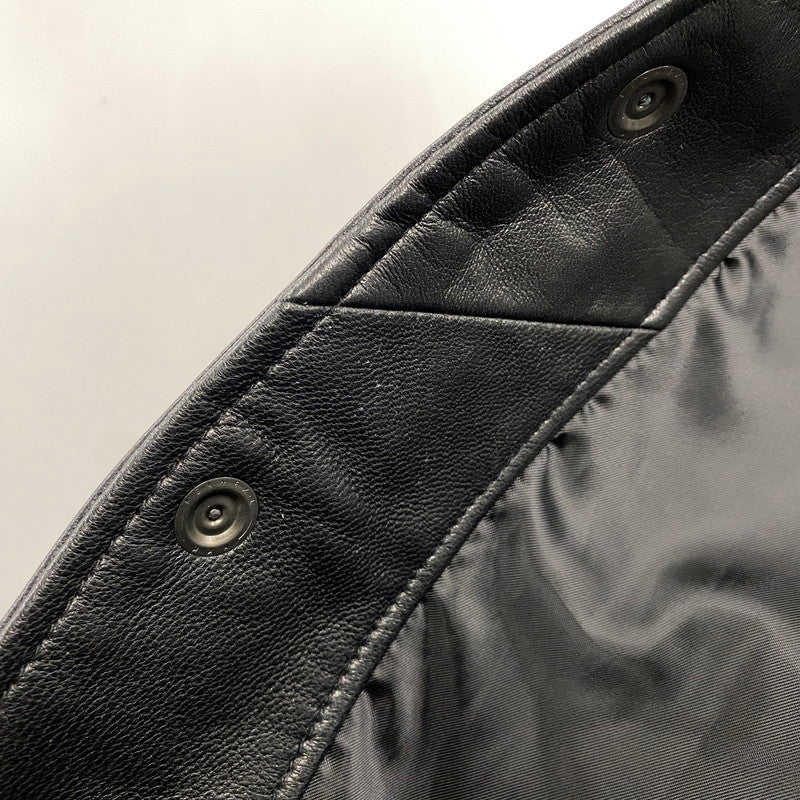 【中古品】【メンズ】 AVIREX アヴィレックス 6121051 SHEEPSKIN LEATHER CPO SHIRT シープスキン レザー シーピーオー シャツ トップス 長袖 145-261015-cs-07-izu サイズ：XL カラー：ブラック 万代Net店