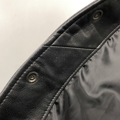 【中古品】【メンズ】 AVIREX アヴィレックス 6121051 SHEEPSKIN LEATHER CPO SHIRT シープスキン レザー シーピーオー シャツ トップス 長袖 145-261015-cs-07-izu サイズ：XL カラー：ブラック 万代Net店