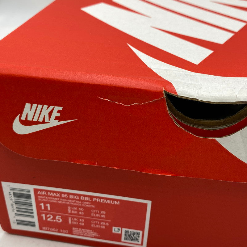 【中古品】【メンズ】 NIKE ナイキ IB7862-100 AIR MAX 95 OG BIG BUBBLE PRM エア マックス オリジナル ビッグ バブル プレミアム スニーカー シューズ 靴 160-261015-cs-11-izu サイズ：29cm カラー：WHITE/COMET RED-NEUTRAL GREY 万代Net店