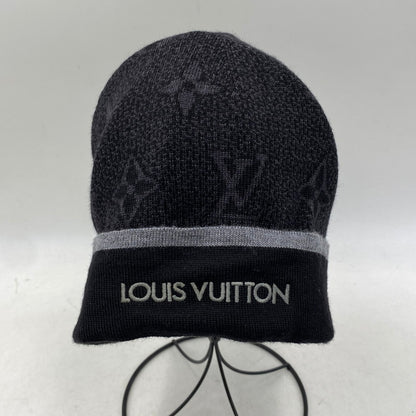 【中古品】【メンズ/レディース】 LOUIS VUITTON ルイ・ヴィトン M73469 ビーニー マイ･モノグラム･エクリプス キャップ 帽子 179-261015-cs-15-izu サイズ：F カラー：ブラック系 万代Net店
