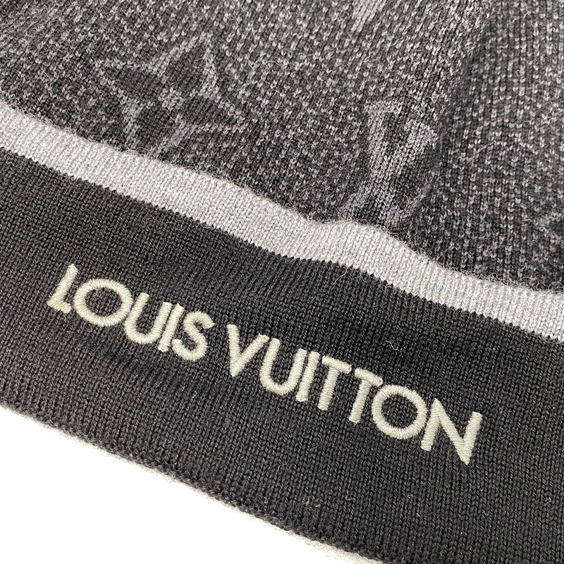【中古品】【メンズ/レディース】 LOUIS VUITTON ルイ・ヴィトン M73469 ビーニー マイ･モノグラム･エクリプス キャップ 帽子 179-261015-cs-15-izu サイズ：F カラー：ブラック系 万代Net店