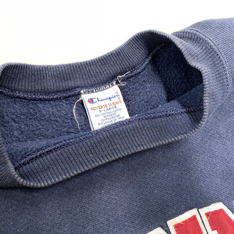 【中古品】【メンズ】 CHAMPION チャンピオン メキシコ製 90’S VIRGINIA TECH REVERSE WEAVE SWEATSHIRT リバース ウィーブ スウェットシャツ トップス 長袖 146-261015-cs-01-izu サイズ：XL カラー：ネイビー 万代Net店