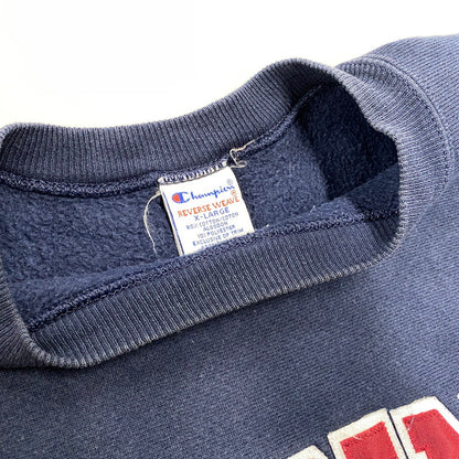 【中古品】【メンズ】 CHAMPION チャンピオン メキシコ製 90’S VIRGINIA TECH REVERSE WEAVE SWEATSHIRT リバース ウィーブ スウェットシャツ トップス 長袖 146-261015-cs-01-izu サイズ：XL カラー：ネイビー 万代Net店