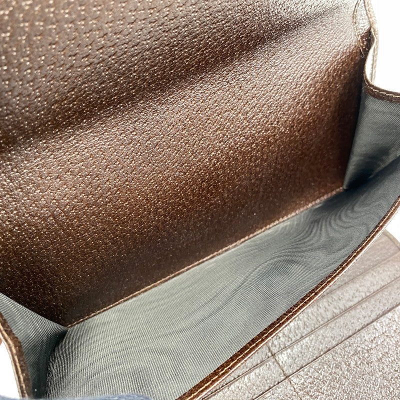 【中古美品】【レディース】 GUCCI グッチ 254586 GG キャンバス フラップウォレット 財布 長財布 181-261015-cs-14-izu カラー：ベージュ 万代Net店