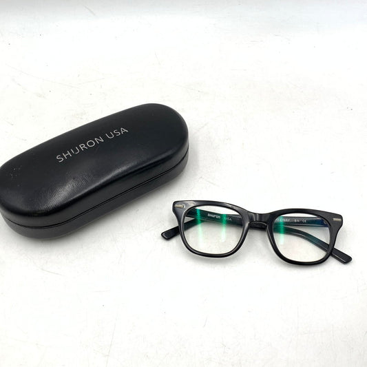【現状渡し品】【メンズ/レディース】 SHURON シュロン FREEWAY GLASSES フリーウェイ グラス メガネ 眼鏡 小物 203-261023-cs-21-izu サイズ：50口22 カラー：ブラック 万代Net店