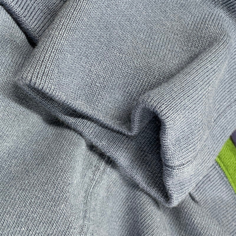 【中古美品】【メンズ】 SUPREME シュプリーム 17SS STRIPE HOODIE SWEATSHIRT ストライプ フーディー スウェットシャツ トップス 長袖 149-261015-ya-07-izu サイズ：M カラー：グリーン×ブルー 万代Net店