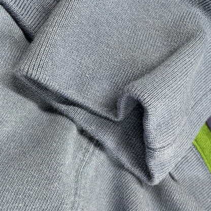 【中古美品】【メンズ】 SUPREME シュプリーム 17SS STRIPE HOODIE SWEATSHIRT ストライプ フーディー スウェットシャツ トップス 長袖 149-261015-ya-07-izu サイズ：M カラー：グリーン×ブルー 万代Net店
