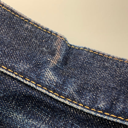 【中古品】【メンズ】 STUDIO D’ARTISAN SD-307 VSTITCH セルビッチ 18.5OZ SUPER TIGHT STRAIGHT DENIM PANTS スーパー タイト ストレート デニム パンツ ボトムス ズボン 156-261023-cs-14-izu サイズ：32 カラー：インディゴ 万代Net店