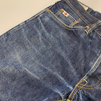 【中古品】【メンズ】 STUDIO D’ARTISAN SD-307 VSTITCH セルビッチ 18.5OZ SUPER TIGHT STRAIGHT DENIM PANTS スーパー タイト ストレート デニム パンツ ボトムス ズボン 156-261023-cs-14-izu サイズ：32 カラー：インディゴ 万代Net店