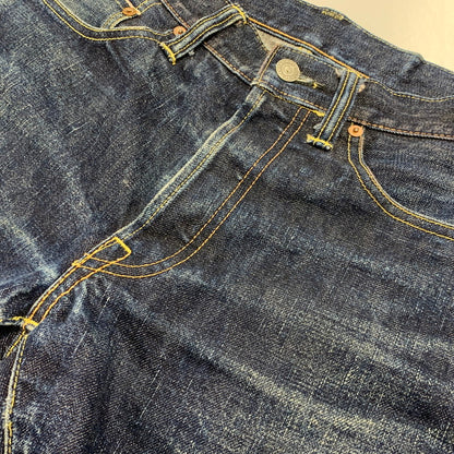 【中古品】【メンズ】 STUDIO D’ARTISAN SD-307 VSTITCH セルビッチ 18.5OZ SUPER TIGHT STRAIGHT DENIM PANTS スーパー タイト ストレート デニム パンツ ボトムス ズボン 156-261023-cs-14-izu サイズ：32 カラー：インディゴ 万代Net店