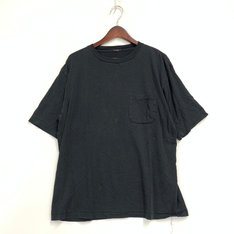 【中古品】【メンズ】 COMOLI コモリ M01-05008 COTTON SILK POCKET TEE コットン シルク ポケット Tシャツ 半袖 トップス 140-261023-ms-10-izu サイズ：2 カラー：BLACK 万代Net店