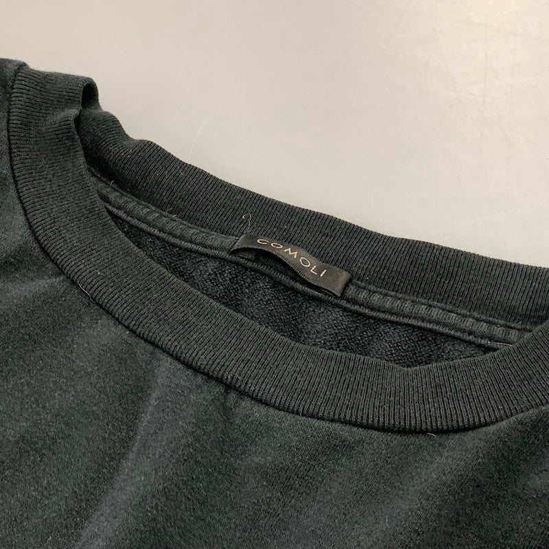 【中古品】【メンズ】 COMOLI コモリ M01-05008 COTTON SILK POCKET TEE コットン シルク ポケット Tシャツ 半袖 トップス 140-261023-ms-10-izu サイズ：2 カラー：BLACK 万代Net店
