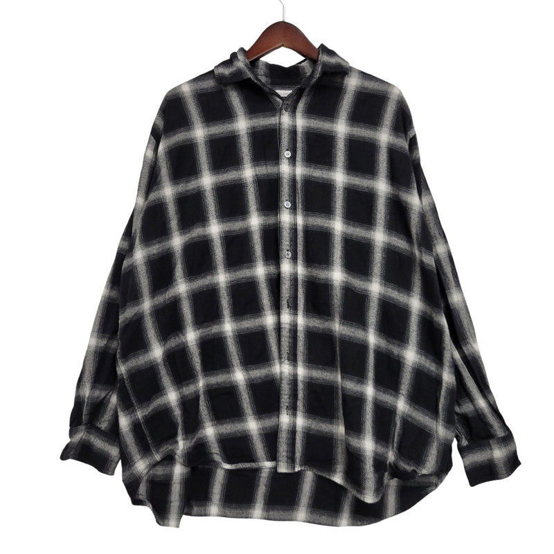 【現状渡し品】【メンズ】 WILLY CHAVARRIA ウィリー チャバリア AAJ100 CHECK L S SHIRT チェック ロングスリーブ シャツ トップス 長袖 141-261023-ms-12-izu サイズ：S カラー：BLACK WHITE 万代Net店