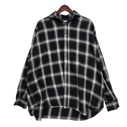 【現状渡し品】【メンズ】 WILLY CHAVARRIA ウィリー チャバリア AAJ100 CHECK L S SHIRT チェック ロングスリーブ シャツ トップス 長袖 141-261023-ms-12-izu サイズ：S カラー：BLACK WHITE 万代Net店