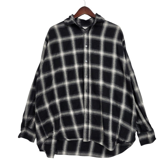 【現状渡し品】【メンズ】 WILLY CHAVARRIA ウィリー チャバリア AAJ100 CHECK L S SHIRT チェック ロングスリーブ シャツ トップス 長袖 141-261023-ms-12-izu サイズ：S カラー：BLACK WHITE 万代Net店