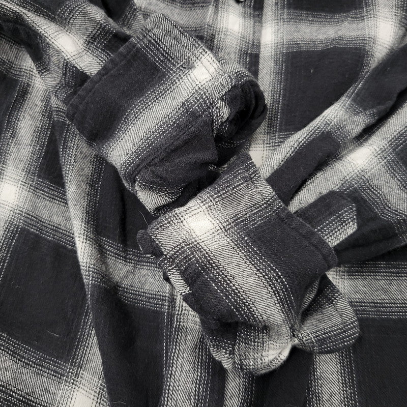【現状渡し品】【メンズ】 WILLY CHAVARRIA ウィリー チャバリア AAJ100 CHECK L S SHIRT チェック ロングスリーブ シャツ トップス 長袖 141-261023-ms-12-izu サイズ：S カラー：BLACK WHITE 万代Net店