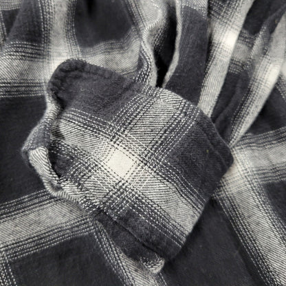 【現状渡し品】【メンズ】 WILLY CHAVARRIA ウィリー チャバリア AAJ100 CHECK L S SHIRT チェック ロングスリーブ シャツ トップス 長袖 141-261023-ms-12-izu サイズ：S カラー：BLACK WHITE 万代Net店