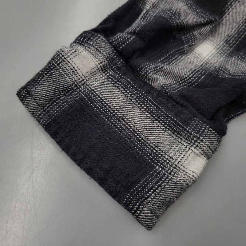 【現状渡し品】【メンズ】 WILLY CHAVARRIA ウィリー チャバリア AAJ100 CHECK L S SHIRT チェック ロングスリーブ シャツ トップス 長袖 141-261023-ms-12-izu サイズ：S カラー：BLACK WHITE 万代Net店