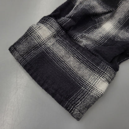 【現状渡し品】【メンズ】 WILLY CHAVARRIA ウィリー チャバリア AAJ100 CHECK L S SHIRT チェック ロングスリーブ シャツ トップス 長袖 141-261023-ms-12-izu サイズ：S カラー：BLACK WHITE 万代Net店