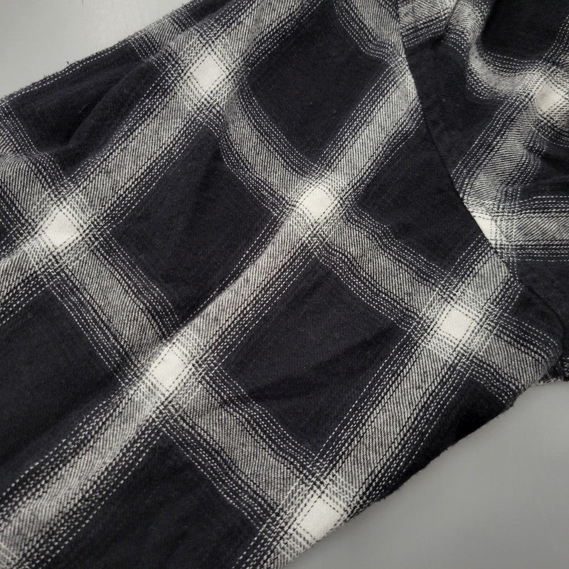 【現状渡し品】【メンズ】 WILLY CHAVARRIA ウィリー チャバリア AAJ100 CHECK L S SHIRT チェック ロングスリーブ シャツ トップス 長袖 141-261023-ms-12-izu サイズ：S カラー：BLACK WHITE 万代Net店