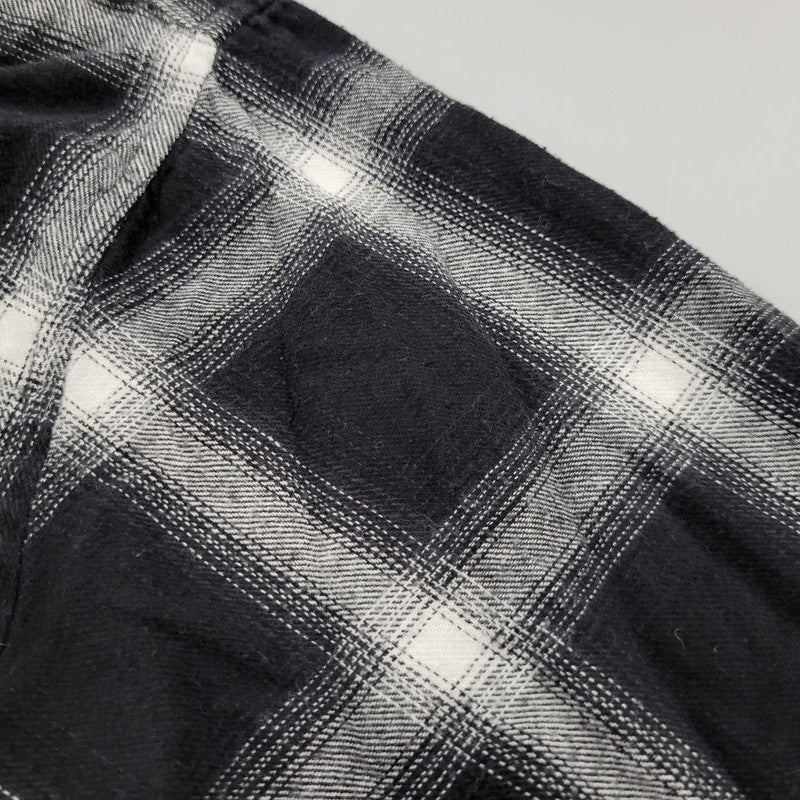 【現状渡し品】【メンズ】 WILLY CHAVARRIA ウィリー チャバリア AAJ100 CHECK L S SHIRT チェック ロングスリーブ シャツ トップス 長袖 141-261023-ms-12-izu サイズ：S カラー：BLACK WHITE 万代Net店