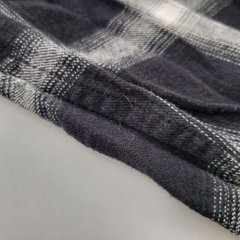 【現状渡し品】【メンズ】 WILLY CHAVARRIA ウィリー チャバリア AAJ100 CHECK L S SHIRT チェック ロングスリーブ シャツ トップス 長袖 141-261023-ms-12-izu サイズ：S カラー：BLACK WHITE 万代Net店