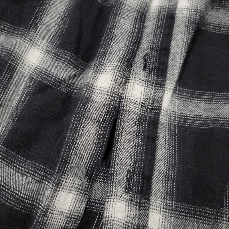 【現状渡し品】【メンズ】 WILLY CHAVARRIA ウィリー チャバリア AAJ100 CHECK L S SHIRT チェック ロングスリーブ シャツ トップス 長袖 141-261023-ms-12-izu サイズ：S カラー：BLACK WHITE 万代Net店