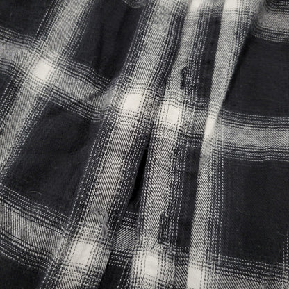 【現状渡し品】【メンズ】 WILLY CHAVARRIA ウィリー チャバリア AAJ100 CHECK L S SHIRT チェック ロングスリーブ シャツ トップス 長袖 141-261023-ms-12-izu サイズ：S カラー：BLACK WHITE 万代Net店