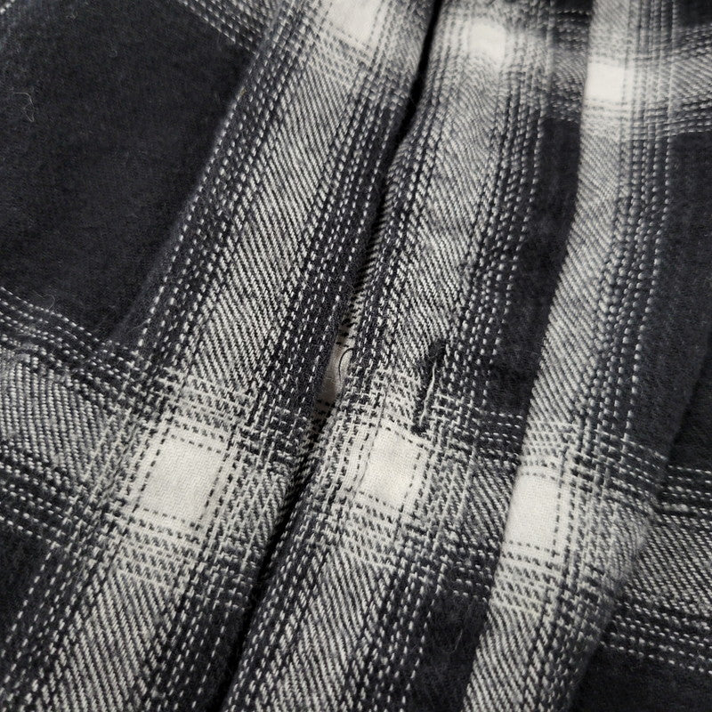【現状渡し品】【メンズ】 WILLY CHAVARRIA ウィリー チャバリア AAJ100 CHECK L S SHIRT チェック ロングスリーブ シャツ トップス 長袖 141-261023-ms-12-izu サイズ：S カラー：BLACK WHITE 万代Net店