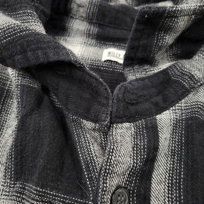 【現状渡し品】【メンズ】 WILLY CHAVARRIA ウィリー チャバリア AAJ100 CHECK L S SHIRT チェック ロングスリーブ シャツ トップス 長袖 141-261023-ms-12-izu サイズ：S カラー：BLACK WHITE 万代Net店