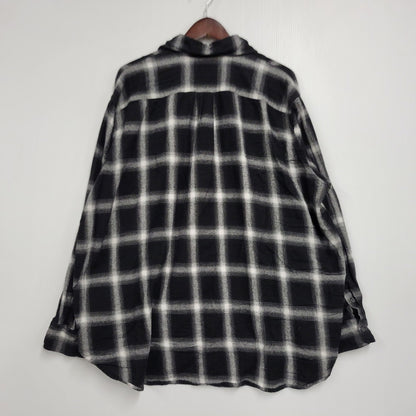 【現状渡し品】【メンズ】 WILLY CHAVARRIA ウィリー チャバリア AAJ100 CHECK L S SHIRT チェック ロングスリーブ シャツ トップス 長袖 141-261023-ms-12-izu サイズ：S カラー：BLACK WHITE 万代Net店