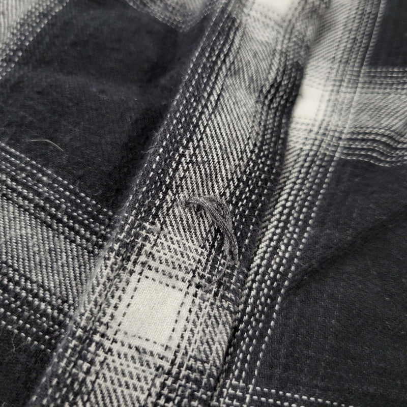 【現状渡し品】【メンズ】 WILLY CHAVARRIA ウィリー チャバリア AAJ100 CHECK L S SHIRT チェック ロングスリーブ シャツ トップス 長袖 141-261023-ms-12-izu サイズ：S カラー：BLACK WHITE 万代Net店